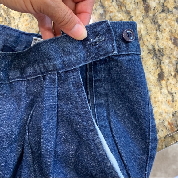 BRITANNIA VINTAGE Pleated Mom Jeans High Waist - Picture 7 of 12